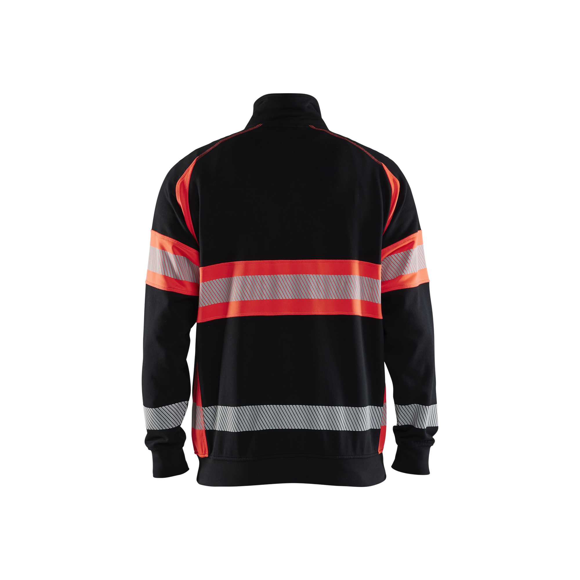 BLAKLADER 35531158 Hi Vis Sweater Hi Vis Reflective Half-zip Work Sweatshirt MEN - 100% Cotton